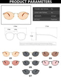 DAIIIBABYYY  -  Retro Round Metal Sunglasses Women Glasses New Fashion Leopard Sun Glasses Trendy Brand Designer Eyewear Female Male UV400