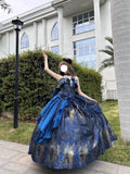 Daiiibabyyy  Oil Painting Style Princess Dress, Girl Starry Sky Lolita Dress Girl Cute Costume Party Dance Outfit