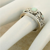 Daiiibabyyy  Bohemian Personalized Design Openwork Floral Geometric Ring Women's Retro Ethnic Style Festival Jewelry Accessories