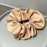 DAIIIBABYYY  -  Red Hair Scrunchies for Girls Hair Ties Big Size Ropes for Pony Accessories Satin Silk Fashion Style
