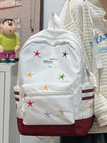 Daiiibabyyy  Star Embroidery Schoolmochila Lightweighte Casual Bag Student Backpack Cute Ins Sac Femme Large Capacity Bags for Woman