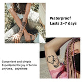 Daiiibabyyy  1 Sheet Personality Foot Ring Anklet Tattoo Sticker Waterproof Lasting Temporary Tattoo Party