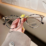 DAIIIBABYYY  -  Round Eyeglasses Women Men Computer Anti Blue Light Glasses Frames Transparent Optical Fake Eyeglass Student Myopia Frame Oculos