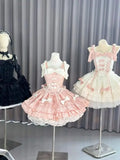 DAIIIBABYYY  -  Japan Sweet Lolita Princess Dress Women Lace Ruffles Party Dresses Girls Harajuku Cute Y2k Mini Dress