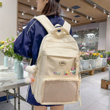 Daiiibabyyy  Cute Girl Small Appetite Transparent Ita Bag Female Korean All-match Students' Daily Using Large-capacity Shoulder Bags