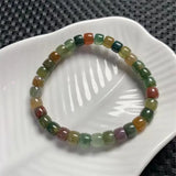 DAIIIBABYYY  -  7MM Natural Ocean Jasper Bracelet Gemstone Crystal Jewelry Bangle For Women Healing Bohemia Holiday Gift 1pcs