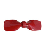 DAIIIBABYYY  -  Korean New Design Retro Bow Side Bangs Clip Temperament Acetic Duck Beak Clip Sweet Oval Shredded Hair Clip