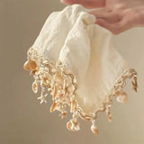 Daiiibabyyy  1Pc Shell Lace Hair Accessory,versatile Daily Use and Seaside Vacation.Shell Lace Design,artistic and Romantic,niche Accessory