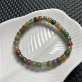 DAIIIBABYYY  -  7MM Natural Ocean Jasper Bracelet Gemstone Crystal Jewelry Bangle For Women Healing Bohemia Holiday Gift 1pcs
