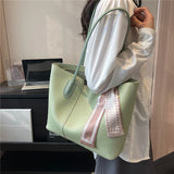 Daiiibabyyy Burminsa Large Work Tote Bags With Zipper For Women Trend Designer Commuter Shoulder Shopper Bag PU Leather Ladies Handbags