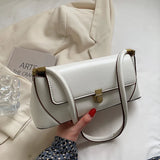 Daiiibabyyy  Solid Color Korean INS Style Women Shoulder Bag Small Square Armpit Bag Casual Business Versatile Fashion Trend Crossbody Bag