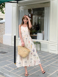 DAIIIBABYYY  -  Bohemian Women Sweet Fresh Floral Vest Dress Summer 2025 New Style French Vacation Style Mid Length Vestidos