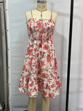 DAIIIBABYYY  -  Fashion Beach Style Printing Suspenders Dress Summer New Women's Seeveless Sling Dress Sexy Midi Dress