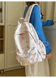 Daiiibabyyy  Fashion Kawaii Y2k Backpack Preppy Cute Star Print Girls Schoolbags High-capacity Outdoor Travel Backpacks for Women Students