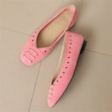 DAIIIBABYYY  -  Summer New Style Women's Big Size 48 Shoes Height 1.5 CM flat bottom Casual single Shoes Shallow mouth Square head Lazy Shoes