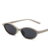 DAIIIBABYYY  -  Retro Oval Frame Sunglasses Fashion Personalized Trendy Small Frame Sunglasses Punk Cat Eyes Sunshade Sun Protection Glasses
