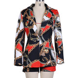 DAIIIBABYYY  -  Autumn and Winter European and American Fashion Leopard Print Casual Shorts Suit Women