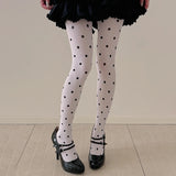 Daiiibabyyy  Vintage Women's Pantyhose Fashion Sexy Crash Tights Spring Autumn Super Elastic Bottoms Y2k Female Polka Dot Stockings