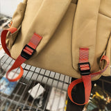 Daiiibabyyy  High School Student Backpack, Simple Solid Color, Middle School Student Backpack, Large Capacity, Lightweight Backpack