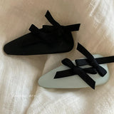 Daiiibabyyy - Ballet Bow Barrettes BB Clip Retro Easy Matching Elegant Classic Bang Clip Shredded Hairpin New Female Headwear