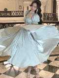 Daiiibabyyy France Elegant Slim Evening Party Dress Women 2024 Summer Princess Romantic Prom Robe Vestidos Korean A-line Graduation Dresses