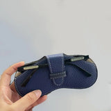 DAIIIBABYYY  -  Portable Glasses Case Soft Leather Sunglasses Pouch Fashion Glasses Bag Eyewear Organizer Pouch Travel Sunglasses Box
