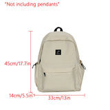 Daiiibabyyy  Backpack for College Students, Simple and Versatile Design, Large Capacity Backpack for Junior High School Students, Backpack