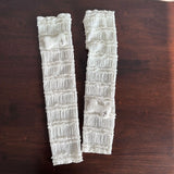 DAIIIBABYYY  -  Women Lace Lolita Half Finger SleevesThin Pleated Mesh Summer Sunsreen Cute Bones Cross Gloves Armband Punk Y2K Flexible