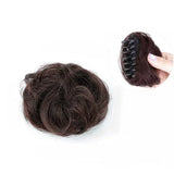 DAIIIBABYYY  -  Synthetic Hair Bun Hair Claw Clip for Women Girls Ball Maker Head Bun Wigs Straight Clip Party Headwear Styling DIY Accessories
