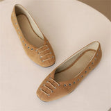 DAIIIBABYYY  -  Summer New Style Women's Big Size 48 Shoes Height 1.5 CM flat bottom Casual single Shoes Shallow mouth Square head Lazy Shoes