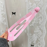 Daiiibabyyy  Funny Extra-large Hair Clips Polka Dot 3D Printed Curtain Clip Kawaii Style Strawberry Pattern Creative Side Clip