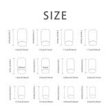 DAIIIBABYYY  -  24 PCs Short French Minimalist Butterfly Line Nails with 1 Jelly Gel and 1 Nail File