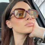 Daiiibabyyy  Fashion Small Round Sunglasses Women Retro Clear Ocean Lens Shades Eyewear Men Rivets Punk Sun Glasses UV400 Eyeglasses