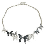 DAIIIBABYYY  -  Sweet Girly Heart Butterfly Oil Drop Necklace