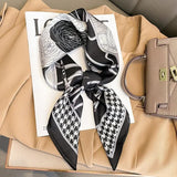 DAIIIBABYYY  -  New Silk Square Scarf Women Luxury Floral Print Kerchief Soft Satin Hairband Hands Bag Ribbon Foulard Hijab Neckerchief Headband
