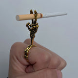 Daiiibabyyy  New Skull Cigarette Holder Ring Innovate Finger Clip Smoking Cool Men's Gift Smoking Tool Smoking Accessories Jewelry
