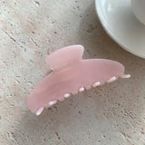 Daiiibabyyy  Blue Hair Claw Women Girls Hair Clips Simple Large Shark Grab Clip Acetate Headpiece Woman's Hair Accessories Summer New