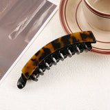 Daiiibabyyy  1/4pcs Acetate glass banana clip, ponytail hair clip, vertical clip, women's back of the head, hair clip, hair accessory