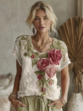Daiiibabyyy  Autumn Ele 3D Printed Long Sve irt Women's Faionable Trans-oulder Design PU Material Thin And Non-Sinking