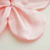 DAIIIBABYYY  -  New Summer Hair Accessories For Sweet Girls Large Size Solid Color Satin Flower High Elastic Head Rope Hair Scrunchies