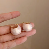 Daiiibabyyy  Cute Multiple Pink Opal Rhinestone Heart Flower Geometric Drop Earrings Enamel Simulated Pearl Pendant Earring for Women