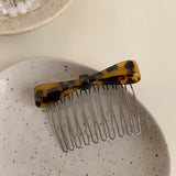 Daiiibabyyy  1pc New hair accessory with simple comb, disc hair, inserted comb, bow, and bangs, high-end and elegant hair accessory