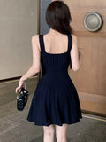 DAIIIBABYYY  -  Y2K Sweet Pleated Mini Dress for Women Sexy Spaghetti Strap Birthday Party Short Dresses Korean Female One Piece Vestidos Mujer