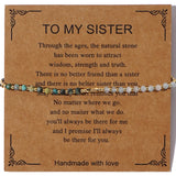 DAIIIBABYYY  -  Dainty Tiny Stone Beaded Chain Stack Gemstone Y2K Trendy Handcrafted Bracelets with Card Gifts Set for Women Men