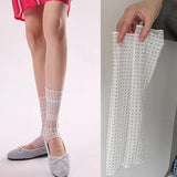 Daiiibabyyy  Colorful Ins Polka Dot Socks for Summer Thin Silk Sheer Breathable Leg Warmers Cute Footless Ankle Cuffs Trendy Calf Sleeves