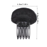Daiiibabyyy  Pluffy Flower Puff Hair Head Cushion Invisible Braid DIY Hair Styling Tool Hair Clip Sponge Hair Base Lady