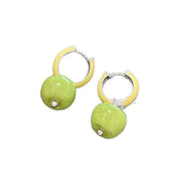 Daiiibabyyy  Fruit drip glaze earrings 2025 new ins personality niche design earrings