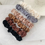DAIIIBABYYY  -  3PCs/set Silk Satin Elastic Hair Band Small Scrunchies Set Ladies Rubber Bands Ponytail Holders for Women Girls Hair accessories