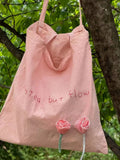 Daiiibabyyy  New Korean All Match Letter Embroidery Underarm Bag Women Y2k Aesthetic Sweet Flower Patchwork Shoulder Handbags Fashion