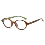 Daiiibabyyy   -  Transparent Y2k Glasses Women Retro Small Oval Computer Glasses Women's Anti Blue Light Computer Eyepieces 2024 Trendy